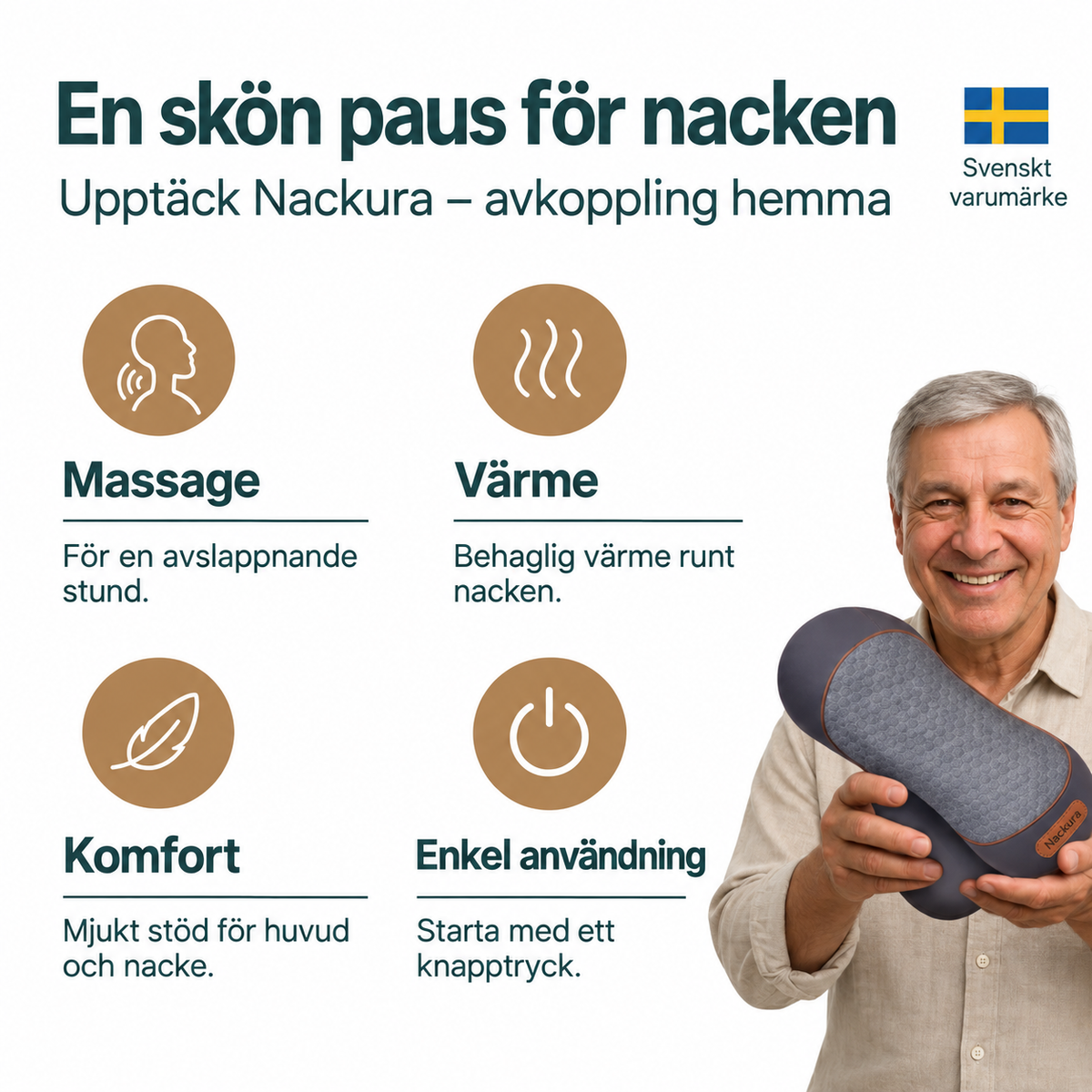 Nackura – Massagekudde för nacke
