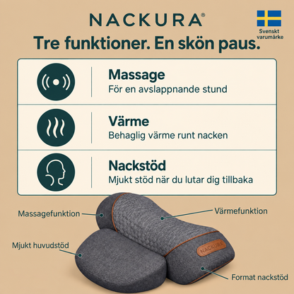 Nackura – Massagekudde för nacke