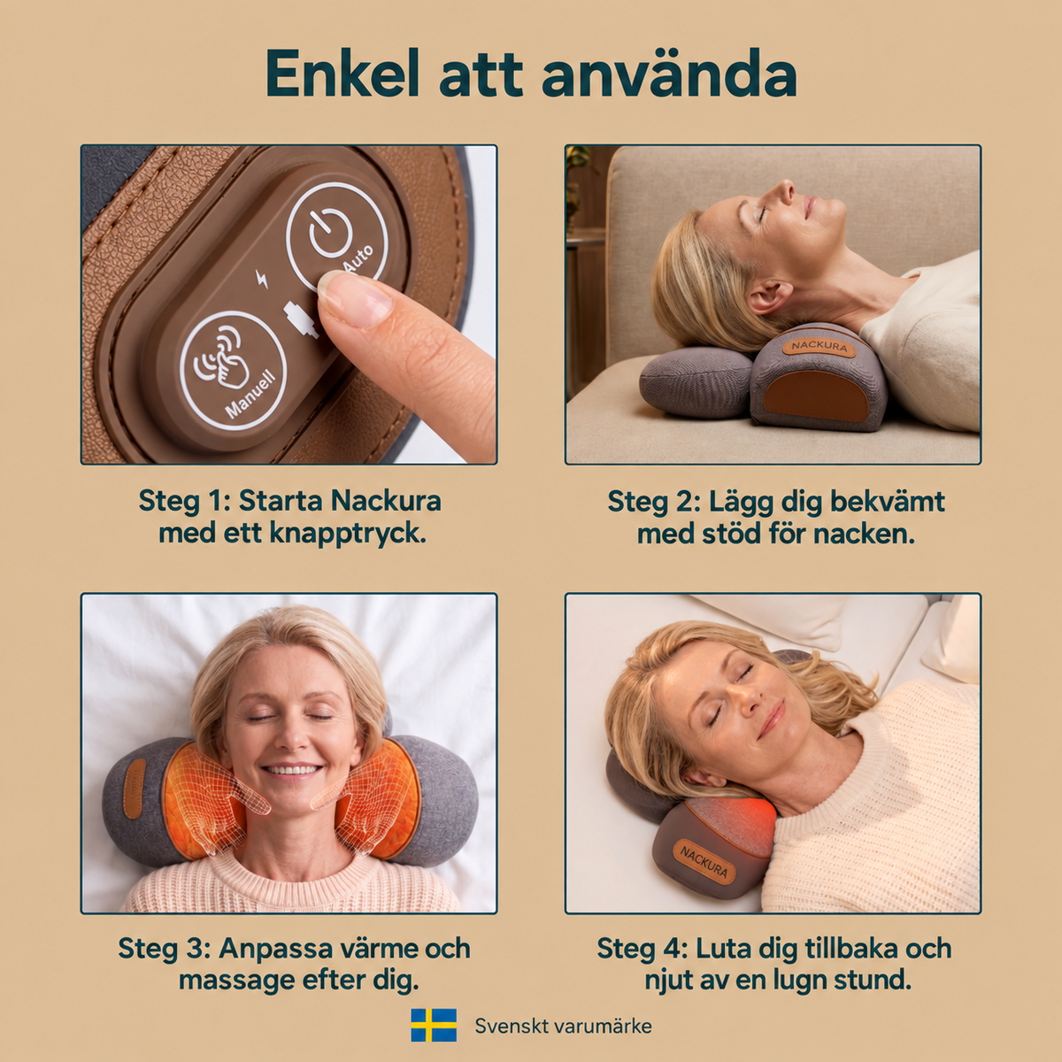 Nackura – Massagekudde för nacke