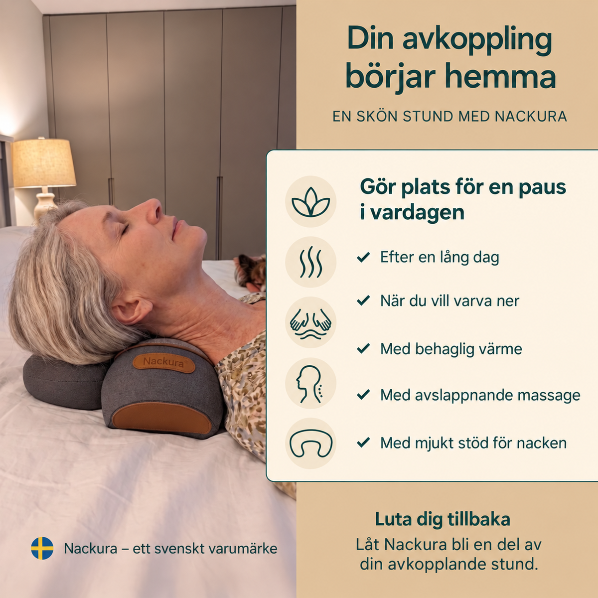 Nackura – Massagekudde för nacke
